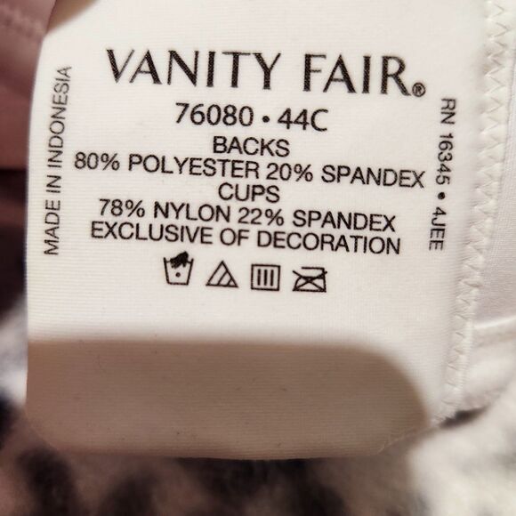 Vanity Fair Bra Size 44C 2pcs One Pink One White!! New Underwire Style 76080 - Picture 15 of 15